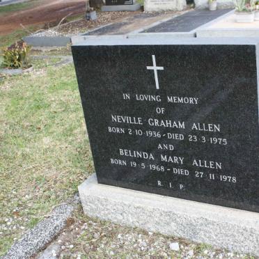 ALLEN Neville Graham 1936-1975 :: ALLEN Belinda Mary 1968-1978