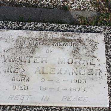 ALEXANDER Walter Moral 1903-1973