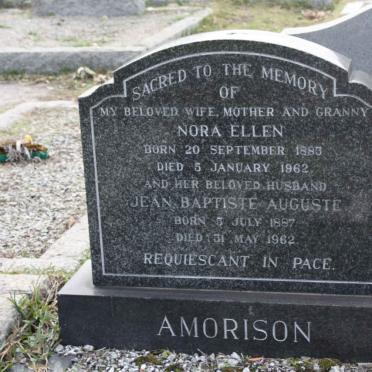 AMORISON Jean Baptiste Auguste 1887-1962 &amp; Nora Ellen 1883-1962