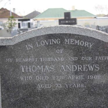 ANDREWS Thomas -1962