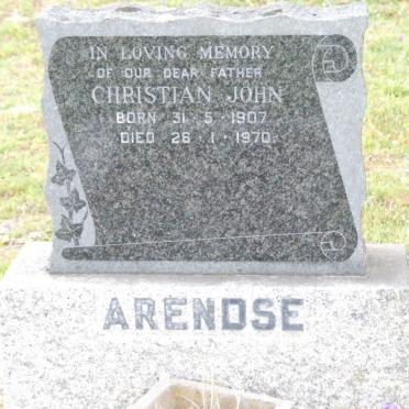 ARENDSE Christian John 1907-1970