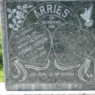 ARRIES Yvonne Sophia 1949-2004