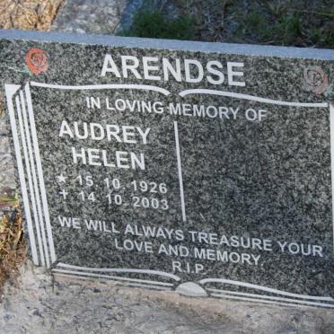 ARENDSE Audrey Helen 1926-2003