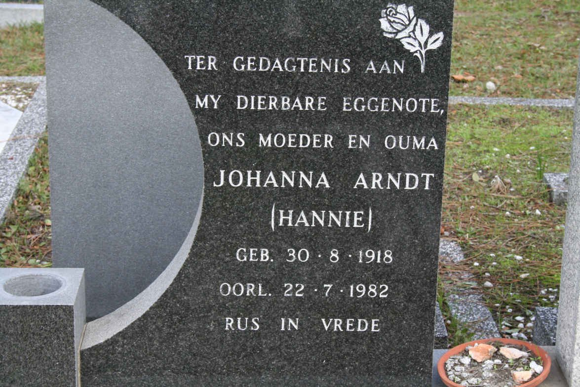 ARNDT Johanna 1918-1982