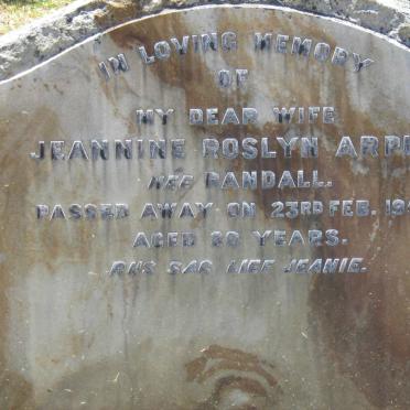 ARPIN Jeannine Roslyn nee RANDALL -1957