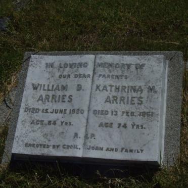 ARRIES William D. -1960 &amp; Kathrina M. -1961