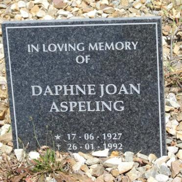 ASPELING Daphne Joan 1927-1992