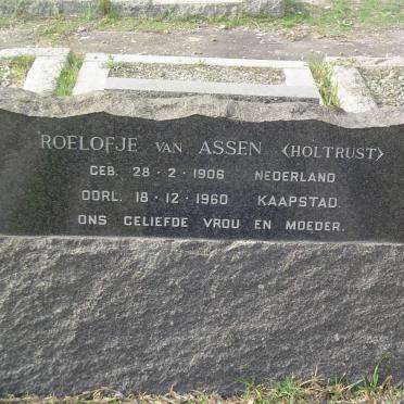 ASSEN Roelofje, van nee HOLTRUST 1906-1960
