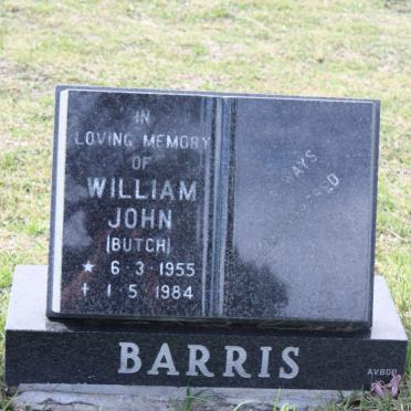 BARRIS William John 1955-1984