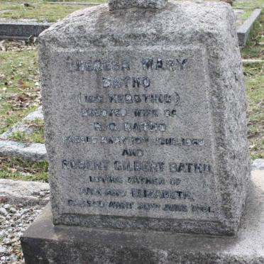 BATHO Robert Gilbert -1961 &amp; Theresa Mary KERSTING -1960