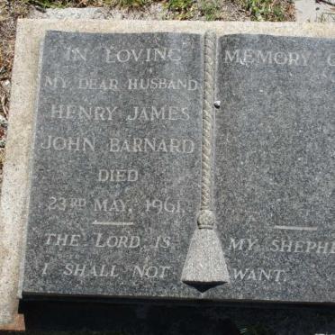 BARNARD Henry James John -1961