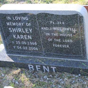 BENT Shirley Karen 1966-2006