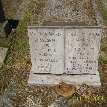 BESSESSEN Jens Martin &amp; Martha Marie 1901-1948 :: MALAN Hazel Yvonne 1924-1988 :: CURRIE Joyce Eileen 193?-19?6