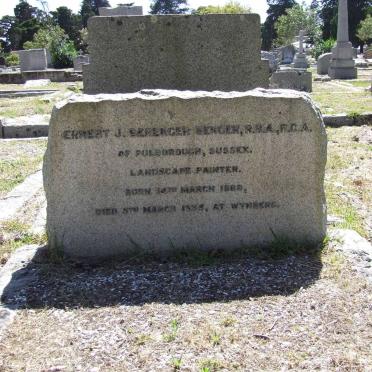 BENGER Ernest J. Berenger 1868-1935