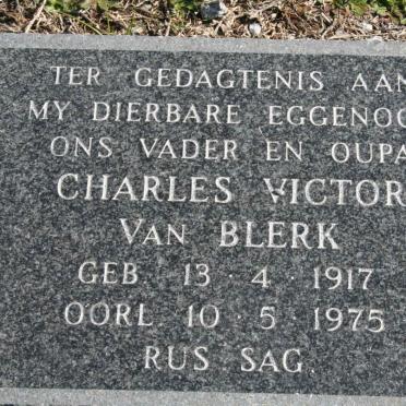 BLERK Charles Victor, van 1917-1975