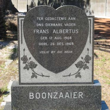 BOONZAIER Frans Albertus 1908-1969