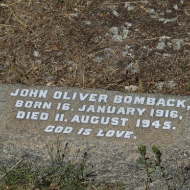 BOMBACK John Oliver 1916-1945