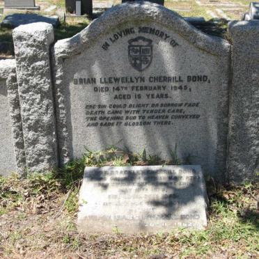 BOND Brian Llewellyn Cherrill -1945 :: BOND Brackley Cherrill 1876-1952 &amp; Evelyn 1889-1962