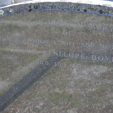 BOYLE Lily Penelope -1961