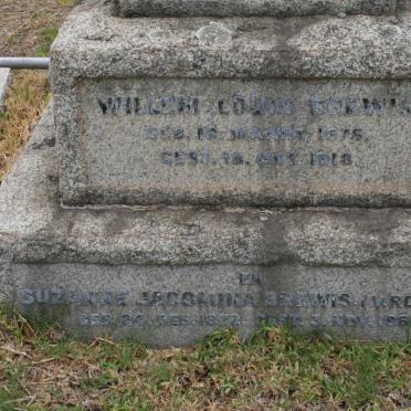 BREWIS Willem Louis 1875-1918 &amp; Suzanne Jacomina V. ROOYEN 1872-1961