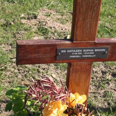 BROWN Kathleen Sophia 1933-2009