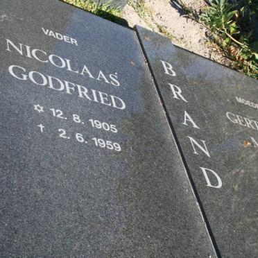 BRAND Nicolaas Godfried 1905-1959 &amp; Gertruida Maria 1908-1996