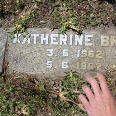 BRAY Katherine 1962-1962