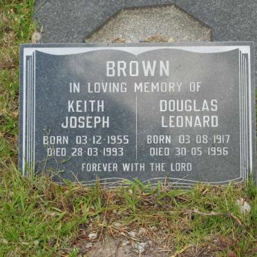 BROWN Douglas Leonard 1917-1996 :: BROWN Keith Joseph 1955-1993