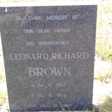 BROWN Leonard Richard 1907-1976