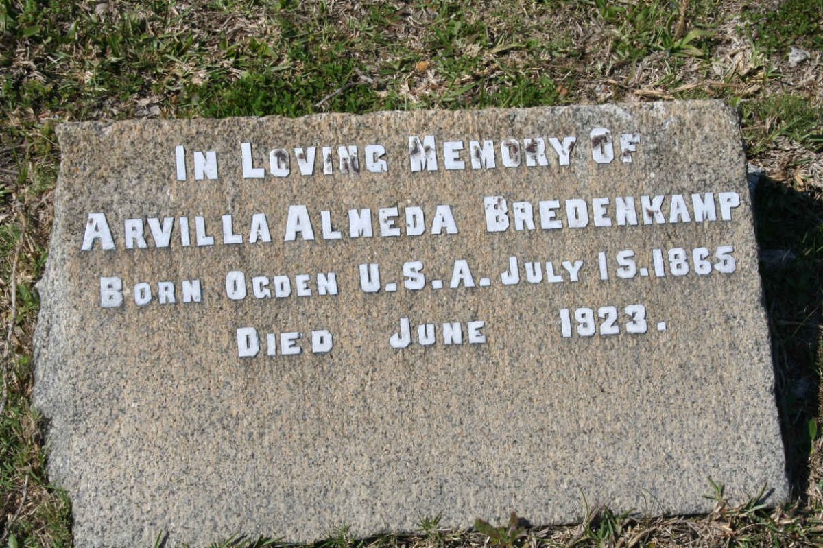 BREDENKAMP Arvilla Almeda 1865-1923