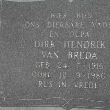 BREDA Dirk Hendrik, van 1916-1980