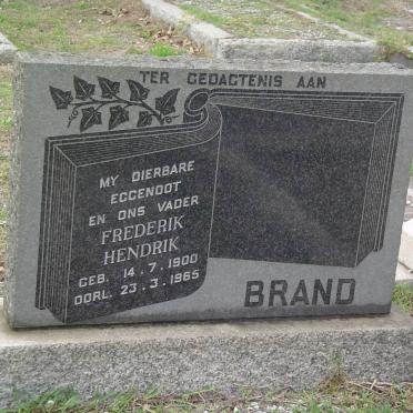 BRAND Frederik Hendrik 1900-1965
