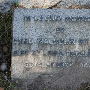 BROWN Fred Malcolm -1943