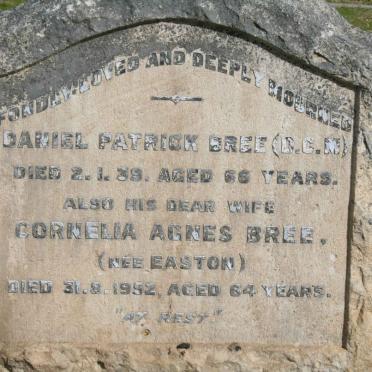 BREE Daniel Patrick -1939 &amp; Cornelia Agnes EASTON -1952