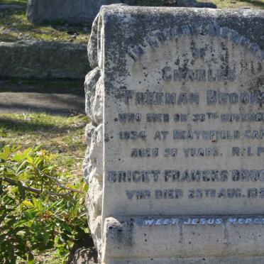 BROOKS Charles Freeman -1934 &amp; Briget Frances -1958 :: BROOKS Bernard Reginald -1949