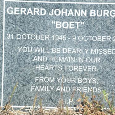 BURGER Gerard Johann 1945-2007