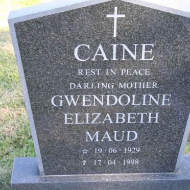 CAINE Gwendoline Elizabeth Maud 1929-1998