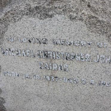 CAIRNS Michael Christopher John 1937-1965