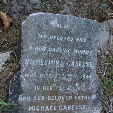 CARELSE Michael -1953 &amp; Wilhelmina -1944
