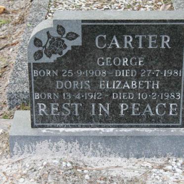 CARTER George 1908-1981 &amp; Doris Elizabeth 1912-1983