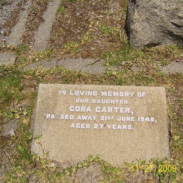 CARTER Cora -1948