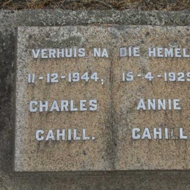 CAHILL Charles -1944 &amp; Annie -1929