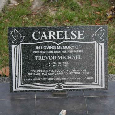 CARELSE Trevor Michael 1965-2003