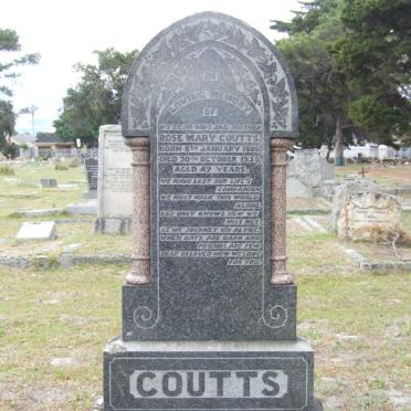 COUTTS Rose Mary 188?-1935