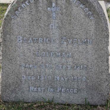 COLEMAN Beatrice Evelyn 1912-1954