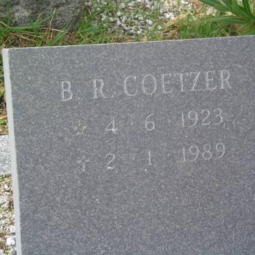 COETZER B.R. 1923-1989