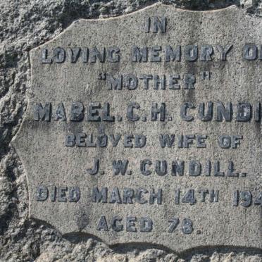CUNDILL Mabel C.H. -1948