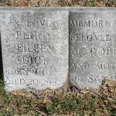 DICK Peggy Eileen 1923-1980