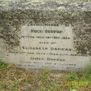 DONNAN Hugh 185?-1924 &amp; Elizabeth 1859-1946 :: DONNAN James :: DONNAN Gertrude