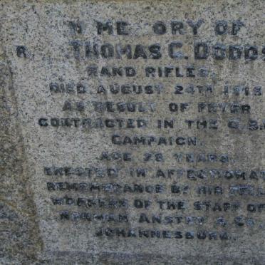 DODDS Thomas C. -1915